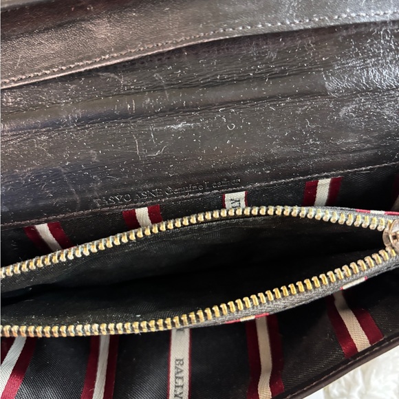 BALLY Baliro Leather Zip Around Wallet Color Multi - Picture 16 of 16